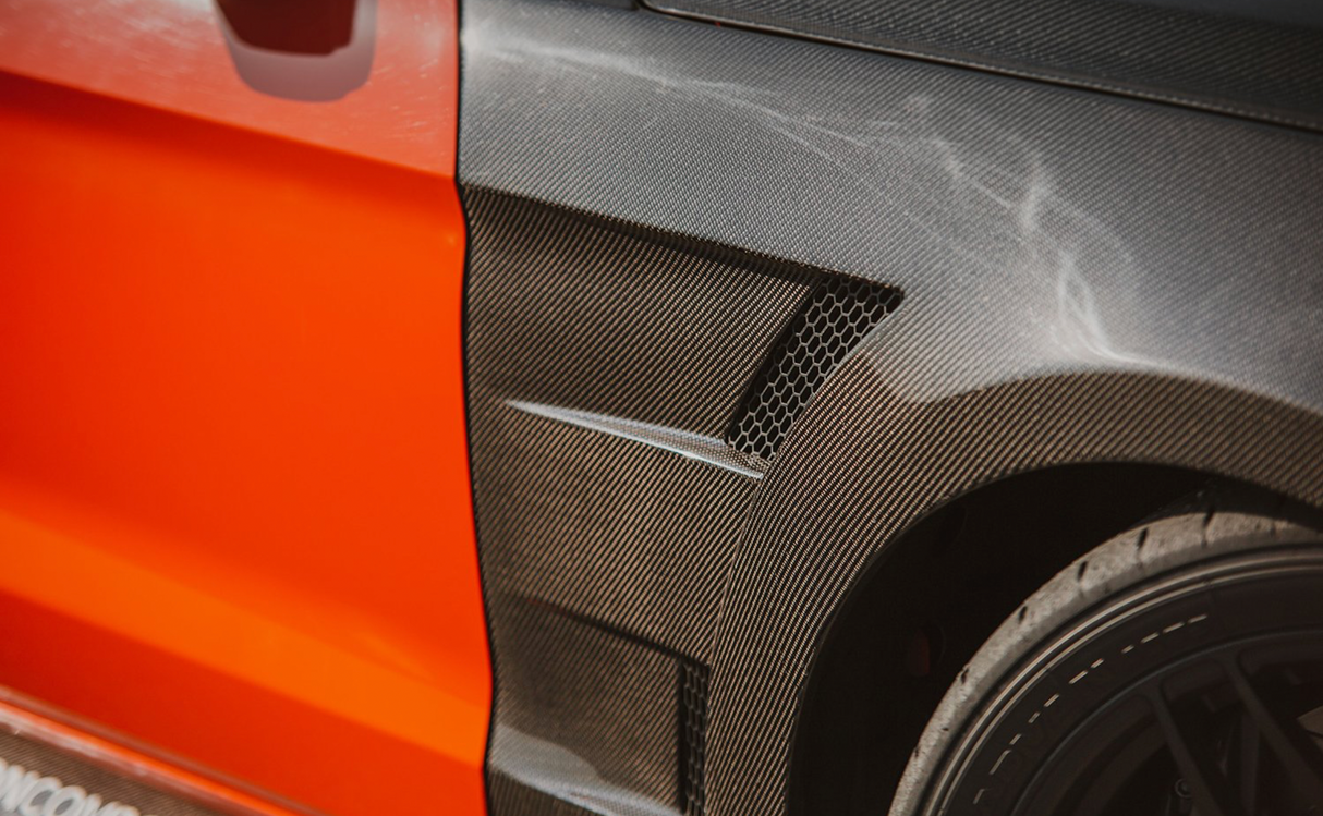 2015 - 2017 MUSTANG CARBON FIBER TYPE-AT FRONT FENDERS (PAIR)