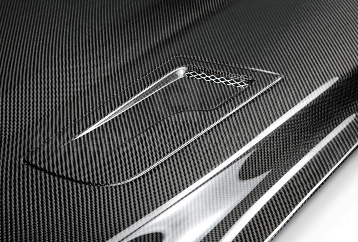 2015 - 2017 MUSTANG TYPE-GTH DOUBLE SIDED CARBON FIBER HOOD