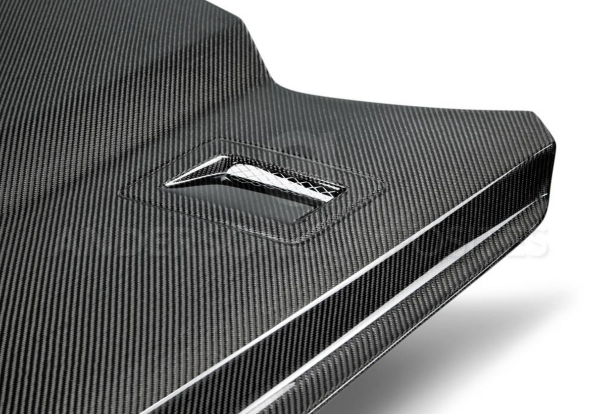 2015 - 2017 MUSTANG TYPE-GTH DOUBLE SIDED CARBON FIBER HOOD
