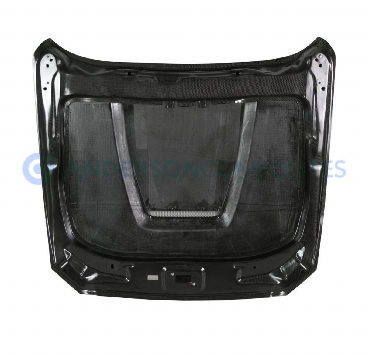 2015 - 2017 MUSTANG DOUBLE SIDED CARBON FIBER GT350 STYLE HOOD