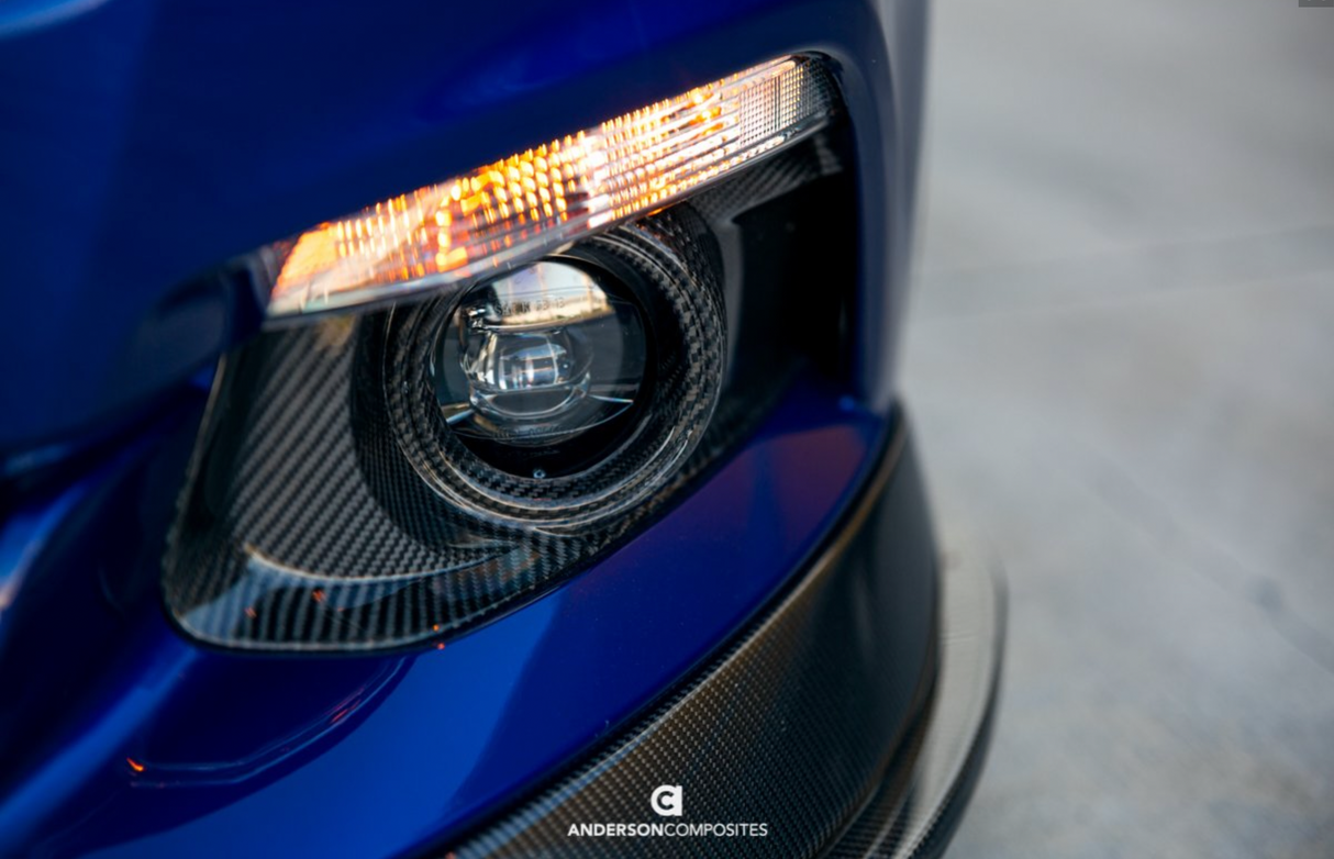 2015 - 2017 MUSTANG CARBON FIBER FOG LIGHT SURROUNDS