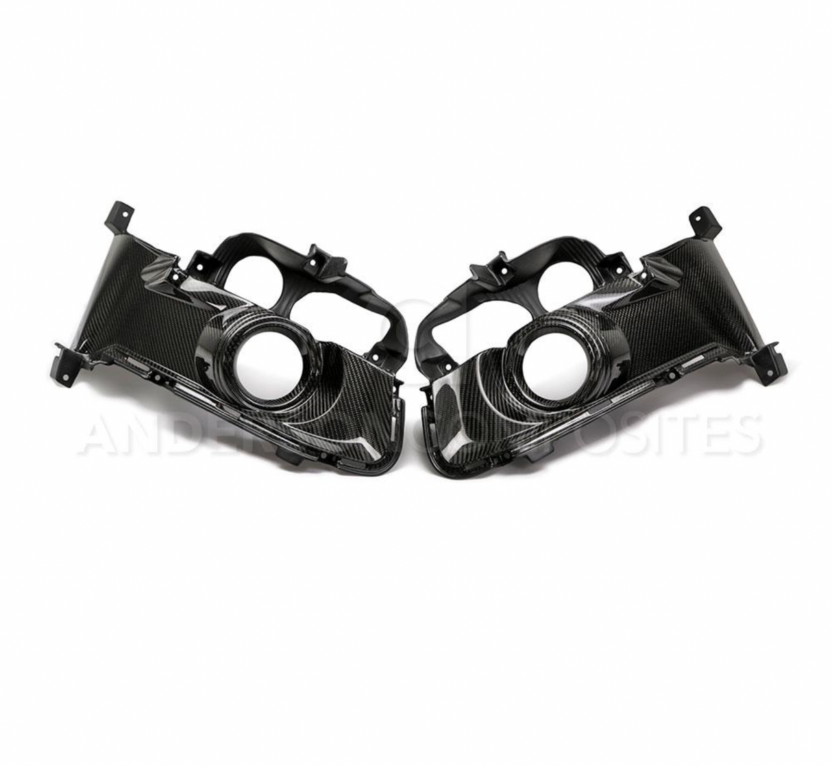 2015 - 2017 MUSTANG CARBON FIBER FOG LIGHT SURROUNDS