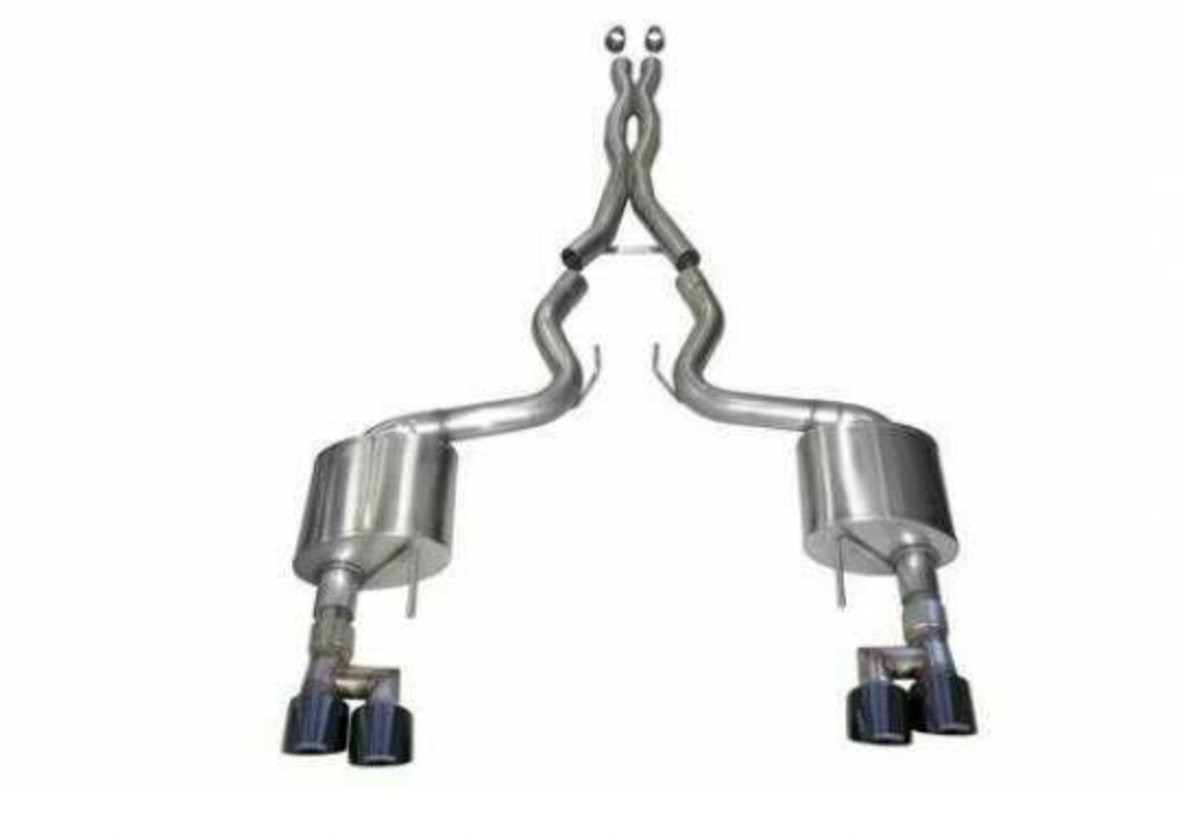 Corsa Performance 21040BLK 3" Xtreme Cat-Back Exhaust System with Black Quad Tips (2018-2022 Ford Mustang GT)