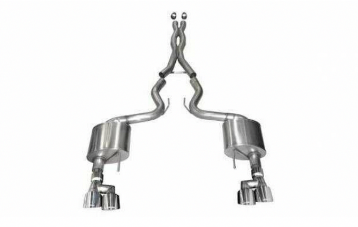 Corsa Performance 21040 3" Xtreme Cat-Back Exhaust System with Polished Quad Tips (2018-2022 Ford Mustang GT)