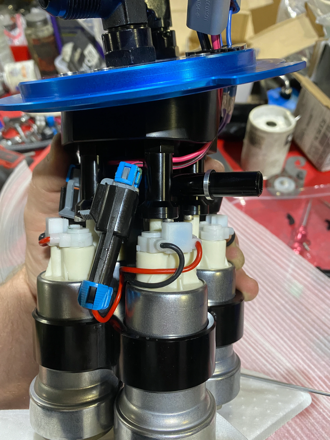 SPE TETRAD -4AN O RING PUMP COUPLER FITS 11-21 MUSTANGS, 16-20 GT350, & 20-21 GT500