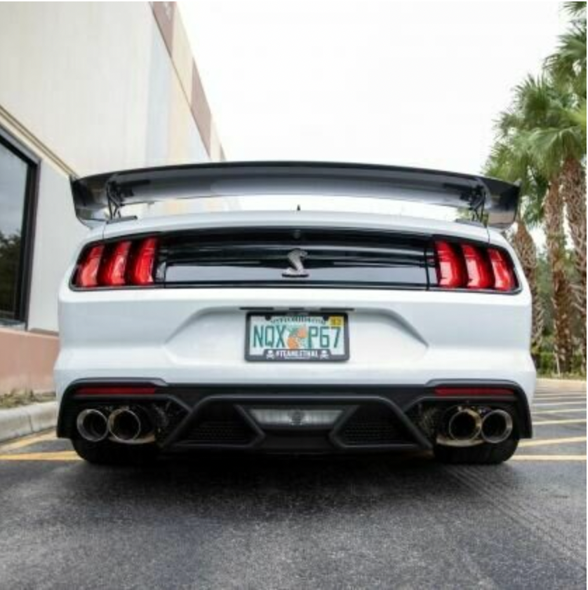 Corsa Performance 3" Dual Mode Sport / Extreme Catback Exhaust System with Double Helix X Pipe - 4" Polished Tips (2020 5.2L Shelby GT500)