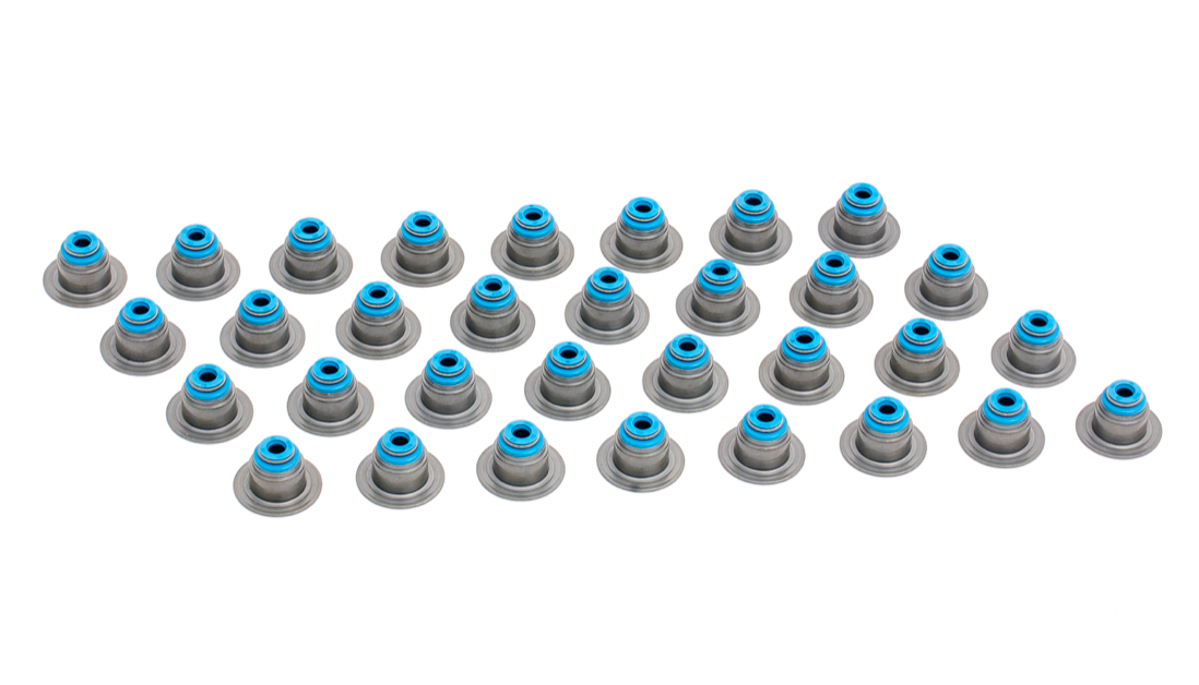 .195"X.414"X.654"X.665" TOP HAT VITON METAL JACKET VALVE STEM SEAL, SET OF 32