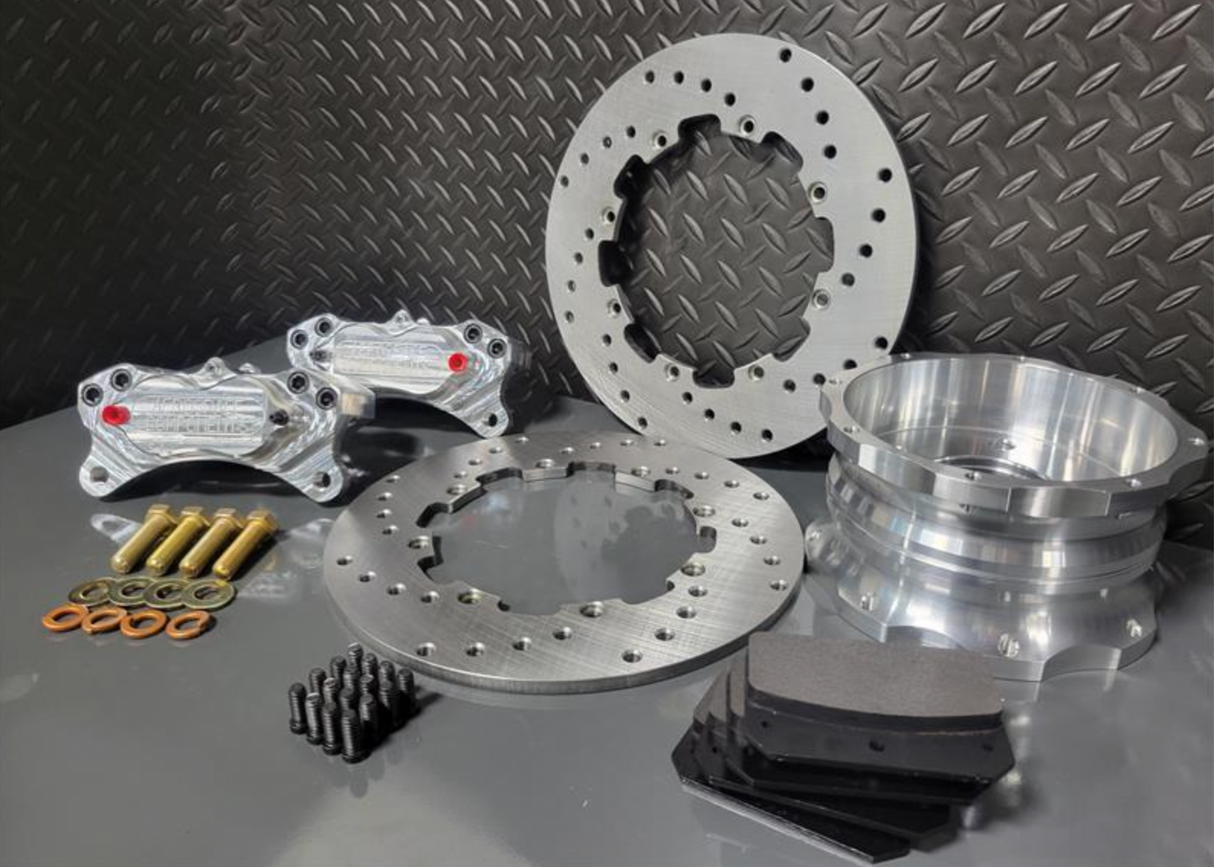 4 Piston Heavy Duty Front Drag Race Kit 15-24 Mustang