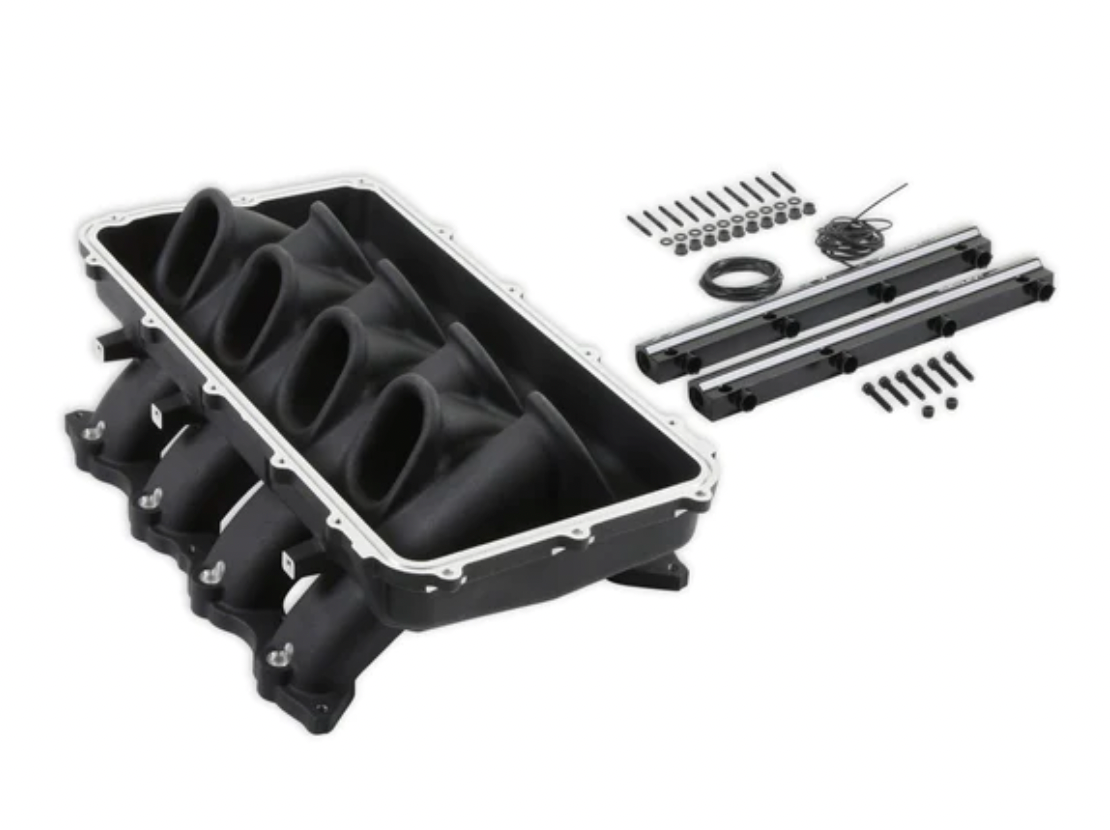 Holley HI-Ram Base Intake Manifold Coyote BLACK