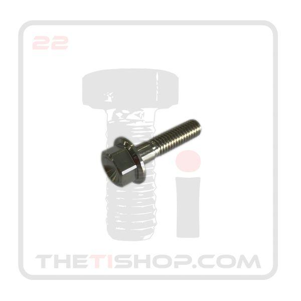 Ti Flanged Hex Bolt M6 - 1 x 25mm