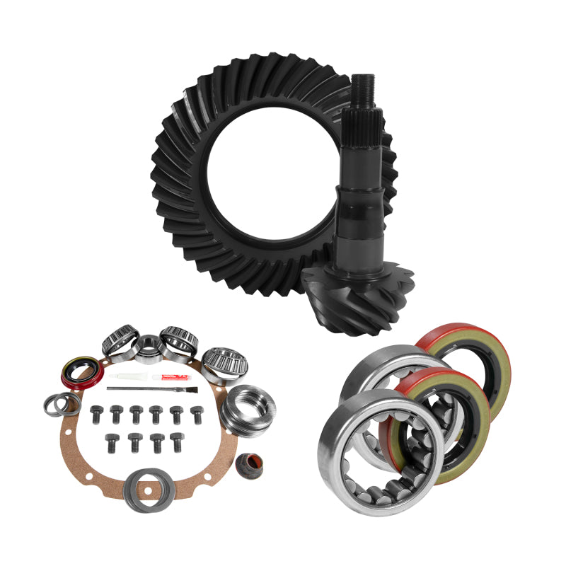 Yukon Gear 8.8in Ford 4.11 Rear Ring & Pinion Install Kit 2.53in OD Axle Bearings and Seals