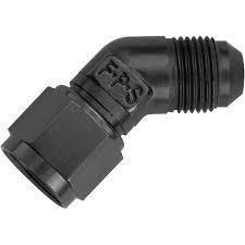 Fragola -8 AN Female To -8 AN Male 45° Swivel 498004-BL