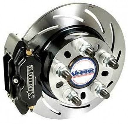 Strange B1722WCM Rear Brake Kit 8.8 OEM Housing Pro Series Hard Pads (2005-2014 Mustang)