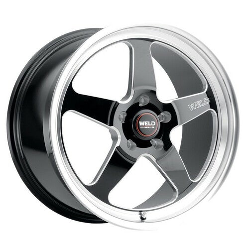 WELD 17X10 VENTURA DRAG WHEEL 5X114.3 BC ET 50 BS 7.50 GLOSS BLACK (MUSTANG)