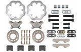 2015-23 Ford Mustang S550 F1 2 Piston Front Drag Racing Brakes (Reusing Factory Hubs) 001-0248