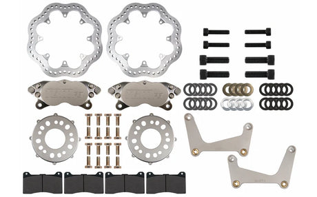 2015-23 Ford Mustang S550 Medium Duty F3 4 Piston Drag Racing Front Brake Kit