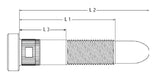 ARP 3.200 Thread Length - 4.05 UHL - 2.100 Knurl Length NASCAR Wheel Stud Kit (Pack of 5)