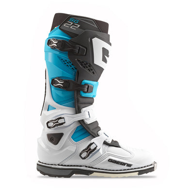 Gaerne SG22 Limited Edition Boot White/Black/Light Blue Size - 12