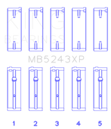 King Engine Bearings Nissan SR20DE/DET 2.0L Performance Main Bearing Set - Size STDX