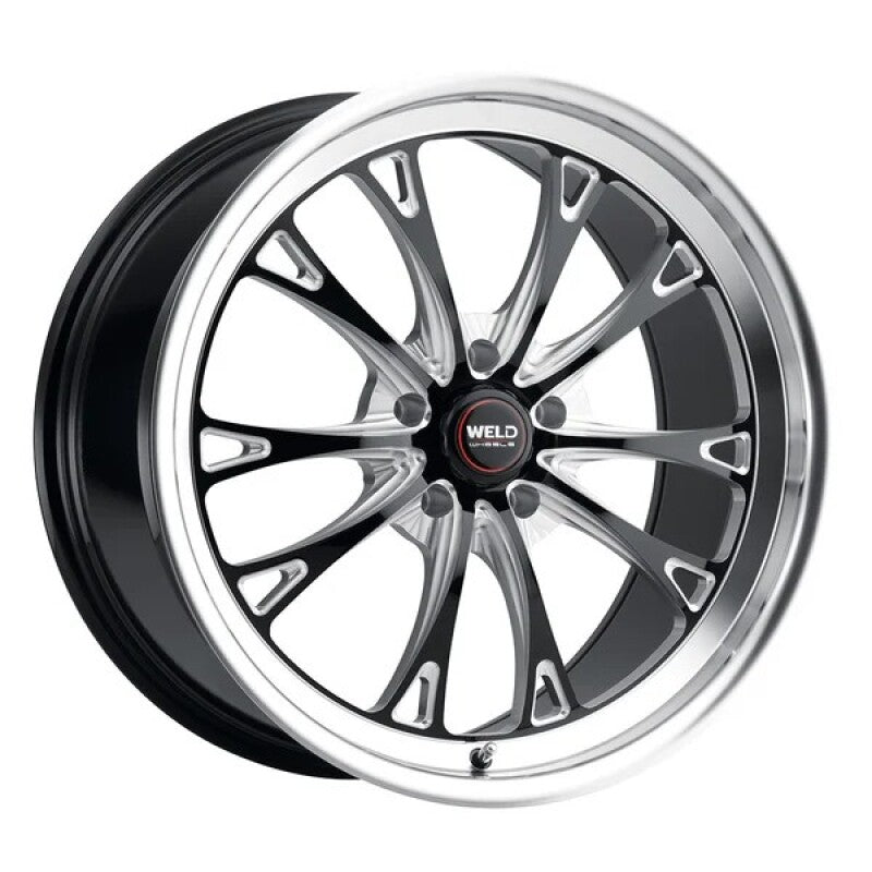 Weld S157 18X5 Belmont Drag 5X112 ET-23 BS2.1 Gloss Black MIL Dia 78.1