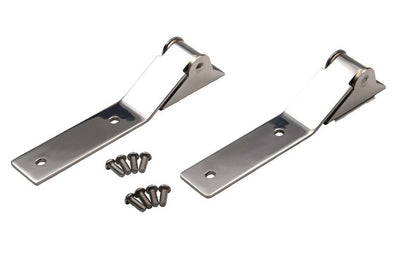 Kentrol 87-95 Jeep Wrangler YJ Tailgate Hinge Pair - Polished Silver