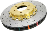 DBA 03-08 Infiniti G35 (w/Brembo Brakes) Front 5000 Series Drilled and Slotted Rotor w/Black Hat