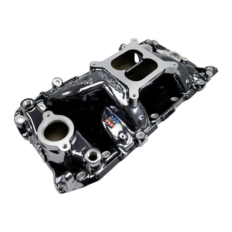 Edelbrock RPM Air-Gap Intake Manifold for Big-Block Chevy Oval Port - Black Plasma Finish