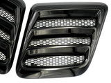 Roush 2018-2023 Mustang Hood Heat Extractors - Gloss Black