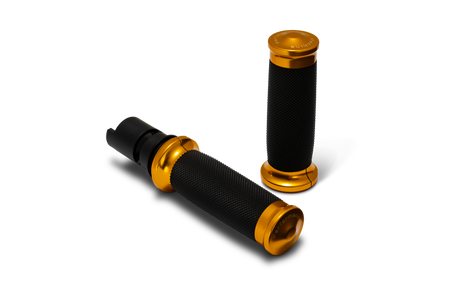 Performance Machine  24-25 Touring, 2025 Softail TBW  Contour Handle Grip Set - Gold
