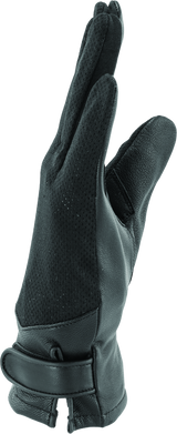 River Road Pecos Leather Mesh Gloves Black Womens - Small
