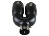 aFe Takeda 2.5in 304 Stainless Steel Clamp-on Exhaust Tip Driver Side 2.5in Inlet 4inDual-Black