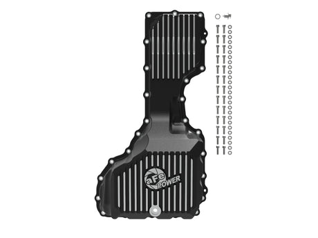 aFe 17-19 GM Diesel V8-6.6L L5P Engine Oil Pan w/ Machined Fins