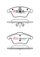 DBA 13-24 Scion FR-S (w/292mm Front Rotor) Front Street Series Brake Pads