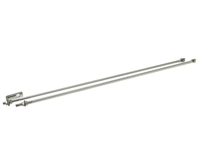 Kentrol 72-86 Jeep CJ Strut Rod Kit - Polished Silver