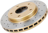 DBA 97-01 Acura Integra Type R Front Street Series Drilled & Slotted Rotor w/Gold Hat