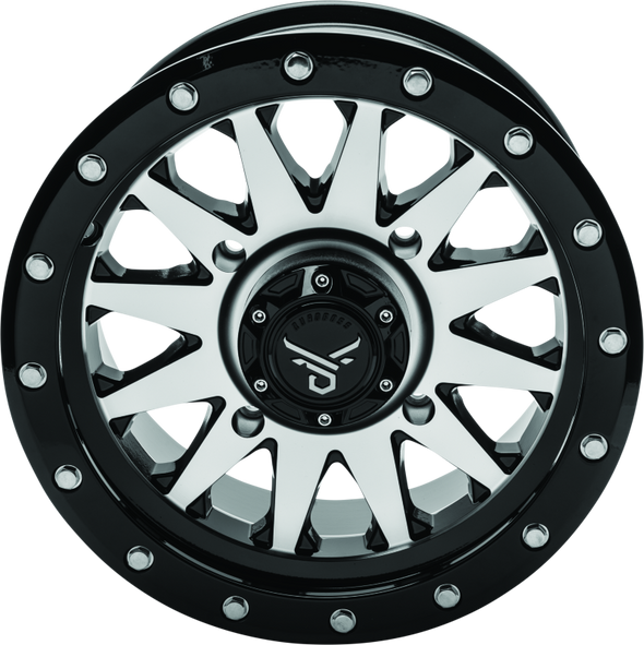 QuadBoss Wagon 14X7 4+3 4/156 Black Machined