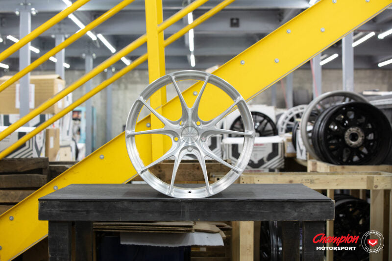 Vossen X Champion RS74 20X12 / ET50 / 5X130 / Brushed Gloss Clear Wheel / 911 Turbo 991 5 Lug Rear