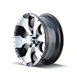 ION Type 136 15x6 / 6x139.7 BP / 0mm Offset / 108mm Hub Black/Machined Wheel