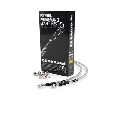 Goodridge Suzuki GT550A Clear Rear SS Brake Lines