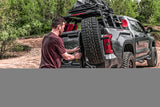 Go Rhino Swing-A-Way Hitch Mounted Tire Carrier (Lic. Plate Lights Not Included) - Textured Black