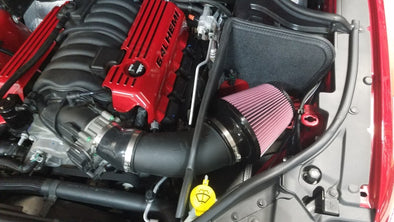 JLT 12-20 Jeep Grand Cherokee SRT8 6.4L Black Tex CAI Kit w/Red Filter (12-20 CARB Exempt)