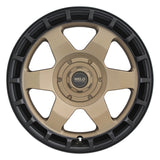 Weld Off-Road Ridge 20x9 - 8x165.1 BP - ET0 - 125.1mm CB - Satin Bronze Wheel (Black Ring)