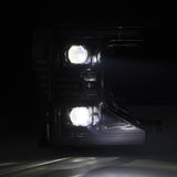 AlphaRex 20-22 Ford F-250/350/450 SD LUXX-Series LED Proj Headlights Alpha-Bk w/Acv Light SS & SBDRL