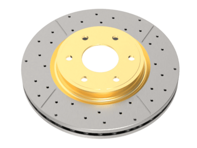 DBA 17-19 Audi A4 Rear Street Drilled & Slotted Rotor