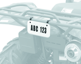 Quadboss ATV License Plate Kit - White