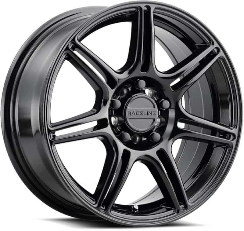 Raceline 148B Apex 17x7.5in / 5X110 / 5X115 BP / 40mm Offset / 72.62mm Bore - Gloss Black