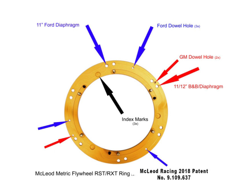 McLeod Racing RST HD Twin - Metric Ring - 97-15 GM LS - 01.5-17 Mustang 4.6/5.0L - 1-1/8 x 26 Spline