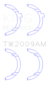 King Engine Bearings Audi KH/1B/2B/MC Thrust Washer Set