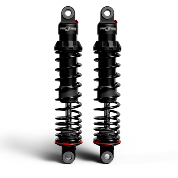 Progressive 06-09 Harley Dyna 494 Series Shocks 14.0in Bearing - Black