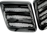 Roush 2018-2023 Mustang Hood Heat Extractors - Gloss Black